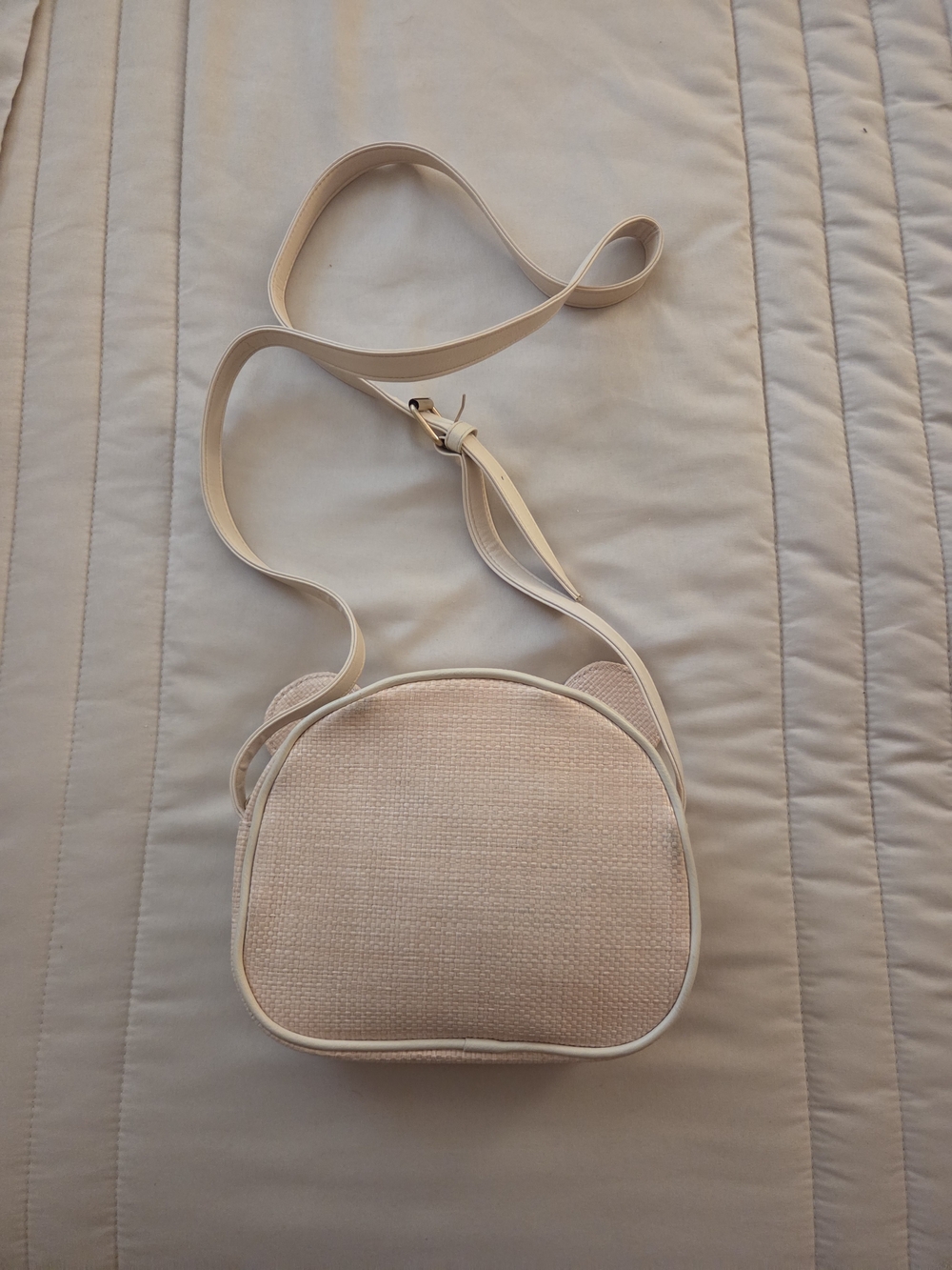 Beige Teddy Bear Mini Crossbody Bag - Picture 2 of 4